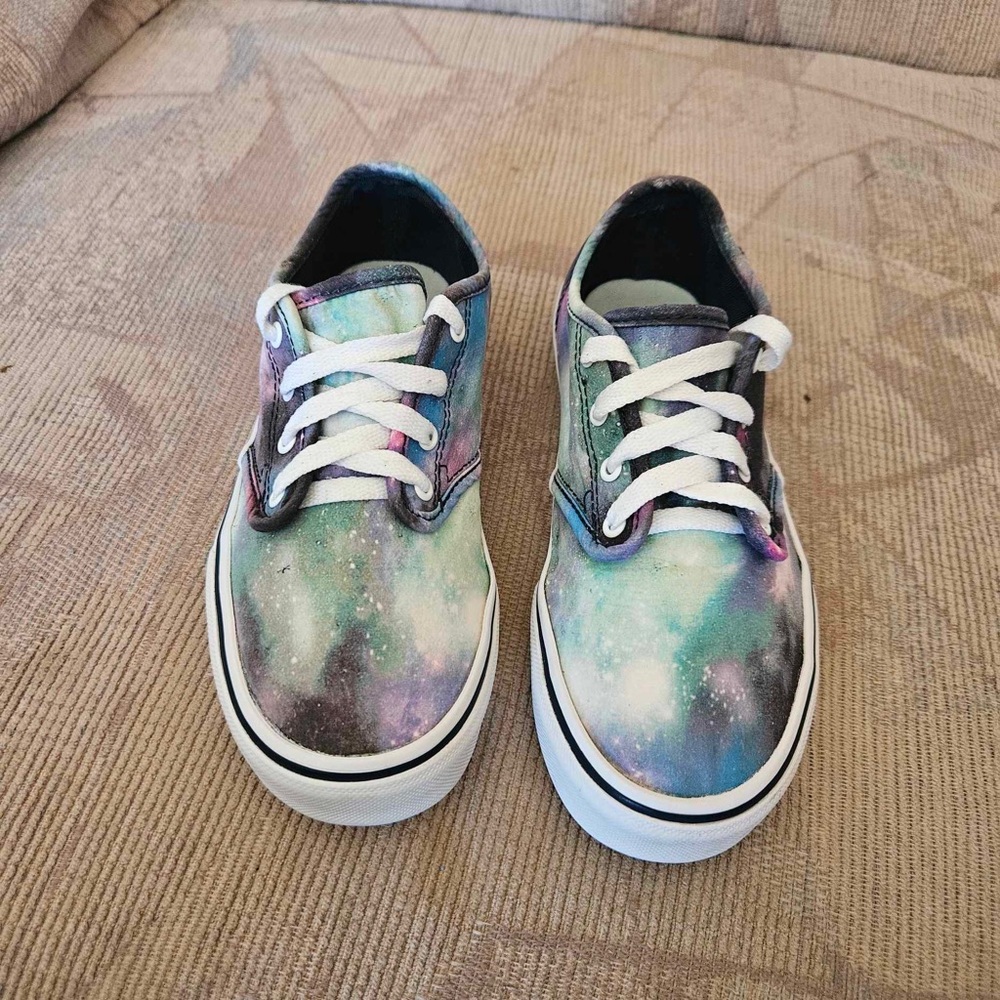Vans Tye Dye Sneakers shoes purple pink green tie Tyedye size 3 girls